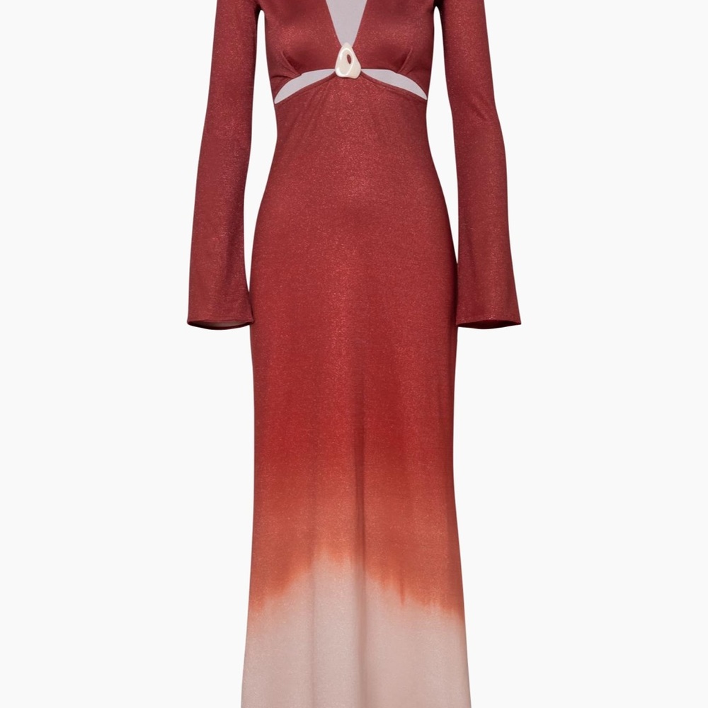 Baobab Collection Red to Cream Gradient Maxi Dress. NEW WITH TAGS